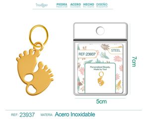 [23937] Charm de Acero Inoxidable color Dorado - Joyería de acero inoxidable y accesorios elegantes