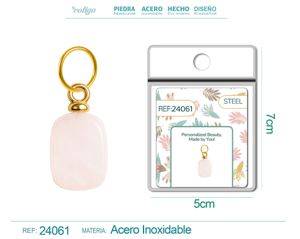 [24061] Charm de Acero Dorado Chapado en Oro 14K - Accesorios de lujo y joyería de calidad