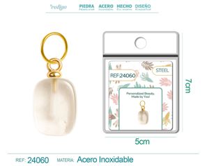 [24060] Charm de Acero Dorado Chapado en Oro 14K - Accesorios de lujo y joyería de calidad