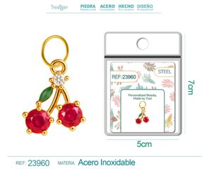 [23960] Charm de Cobre Chapado en Oro 14K con circonita - Joyería elegante y personalizada