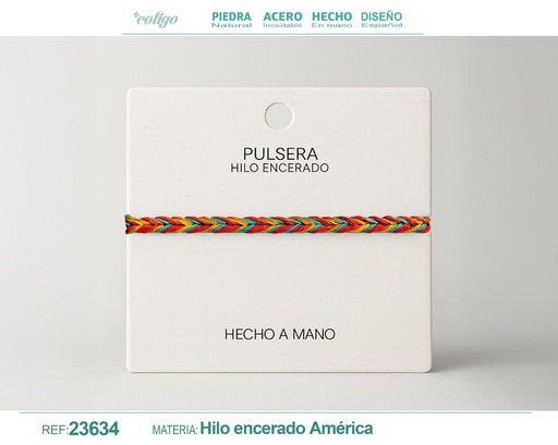 [23634] Pulsera de hilo encerado - Accesorios de moda y joyería