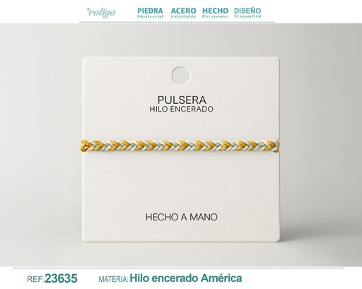 [23635] Pulsera de hilo encerado - Accesorios de moda y joyería