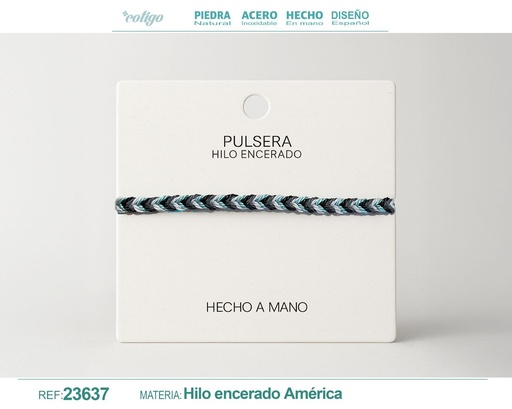 [23637] Pulsera de hilo encerado - Accesorios de moda y joyería