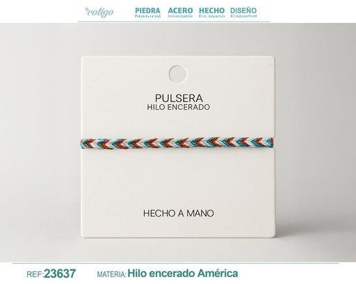 [23638] Pulsera de hilo encerado - Accesorios de moda y joyería