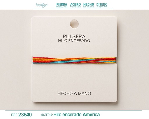 [23640] Pulsera de hilo encerado - Accesorios de moda y joyería