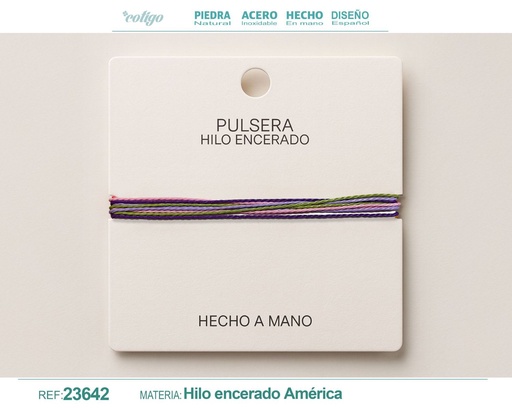 [23642] Pulsera de hilo encerado - Accesorios de moda y joyería
