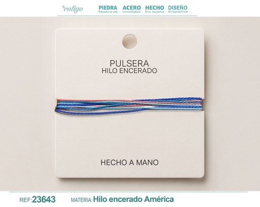 [23643] Pulsera de hilo encerado - Accesorios de moda y joyería