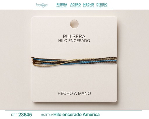 [23645] Pulsera de hilo encerado - Accesorios de moda y joyería