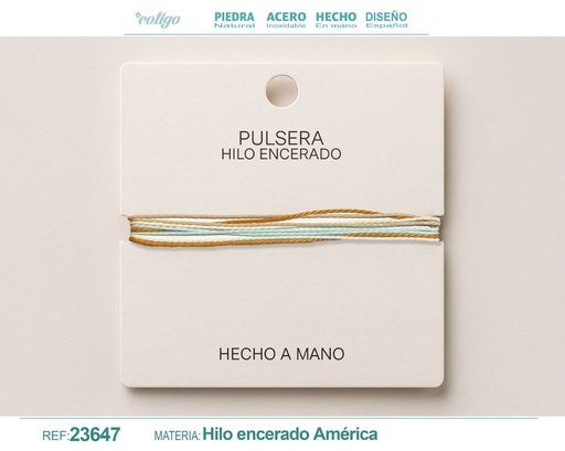 [23647] Pulsera de hilo encerado - Accesorios de moda y joyería
