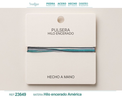 [23649] Pulsera de hilo encerado - Accesorios de moda y joyería