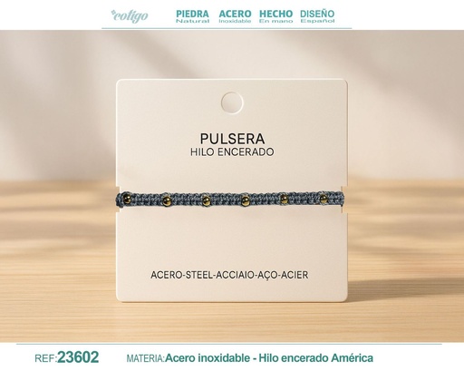[23662] Pulsera de hilo encerado - Accesorios de moda y joyería