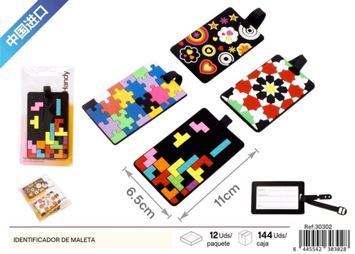[30302] Identificador de maleta geométrico - Etiquetas para equipaje y accesorios de viaje