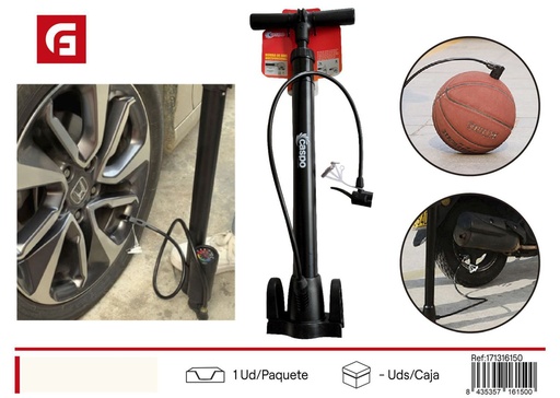 [171316150] Bomba de pie inflador - Accesorios de bicicleta y bombas