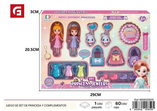 [189800859] Juego de set de princesa y complementos - Juguetes de belleza y disfraces