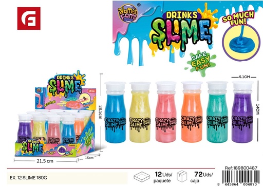 [189800487] Slime de 12 g en botella - Juguetes de slime y manualidades