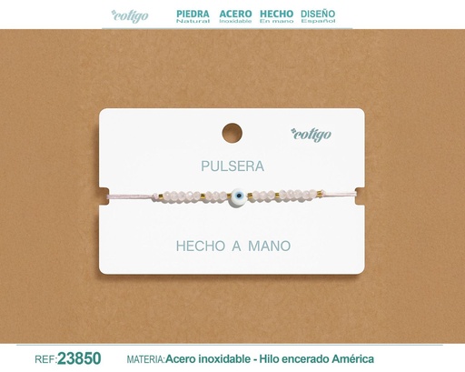 [23850] Pulsera de hilo hecha a mano - Accesorios de moda artesanales