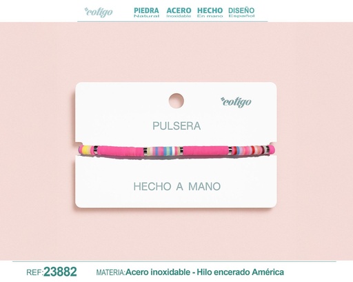 [23882] Pulsera de hilo hecha a mano - Accesorios de moda artesanales