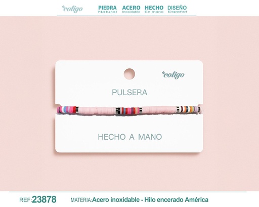 [23878] Pulsera de hilo hecha a mano - Accesorios de moda artesanales