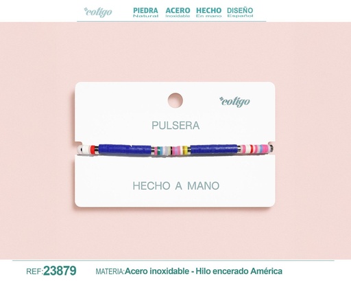 [23879] Pulsera de hilo hecha a mano - Accesorios de moda artesanales
