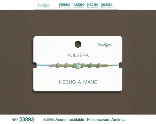 [23893] Pulsera de hilo hecha a mano - Accesorios de moda artesanales