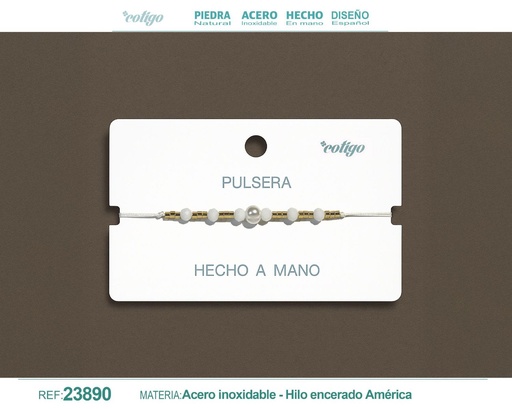 [23890] Pulsera de hilo hecha a mano - Accesorios de moda artesanales