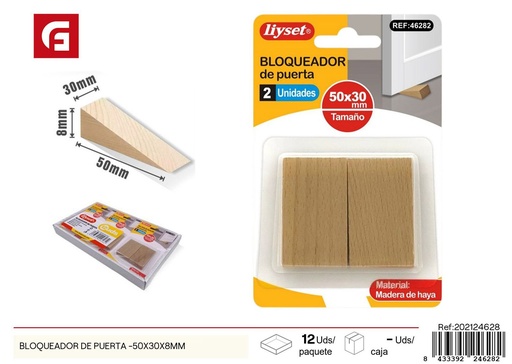 [202124628]  Bloqueador de puerta 50x30x8 mm - Accesorios para el hogar