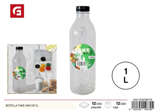 [133419674] Botella Take and Go 1L - Botellas de plástico para cocina
