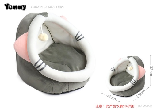 [YM2568] Cuna para mascotas S 33x35x33cm - Camas para gatos