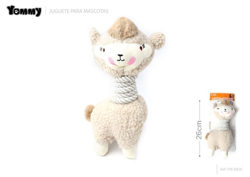 [YM8920] Juguete peluche para mascotas de alpaca 26 cm - Accesorios para mascotas