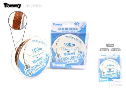 [YM9066] Hilo de pesca nylon manchado 0.16mm x 100m - Accesorios de pesca