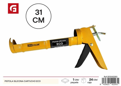 [201242293] Pistola de silicona para cartucho ecológico - Herramientas de ferretería