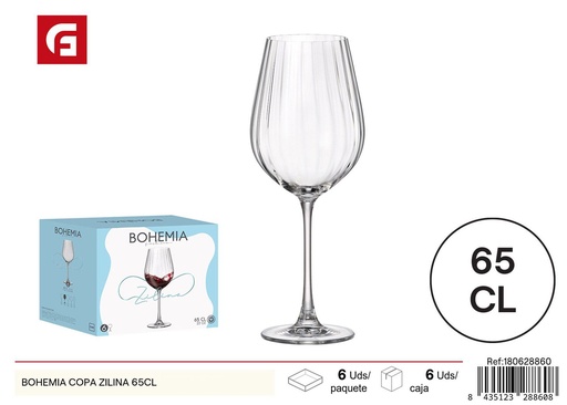 [180628860] Copa de vidrio Bohemia Zilina 65 cl - Vajilla de vidrio