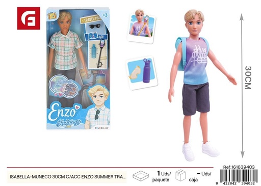 [161639403] M muñeco de viaje de verano Enzo 30cm - Juguetes y muñecas