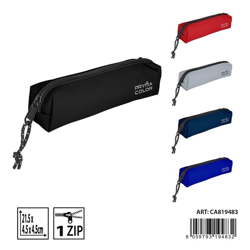[0230843] Estuche compacto clásico 21.5x4.5x4.5 cm - Organización para mochilas y útiles escolares