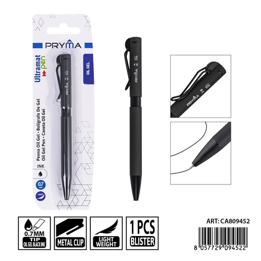 [0238814] Bolígrafo de gel 0.7mm negro - Herramientas de escritura y bolígrafos