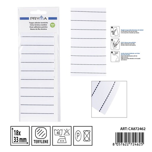 [0239771] Parches termoadhesivos 30x6 cm - Papelería escolar