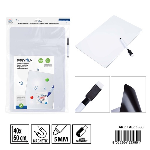 [0238703] Pizarra magnética con rotulador 40x60 cm - Papelería escolar