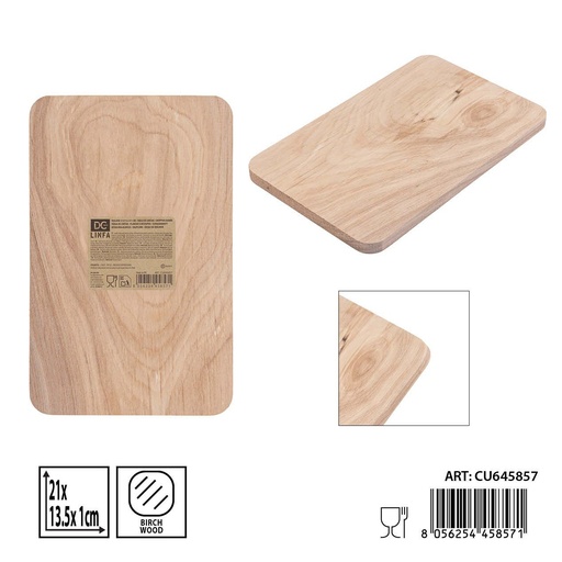 [0241832] Tabla de cortar de madera de abedul 21x13.5x1 cm - Accesorios de cocina