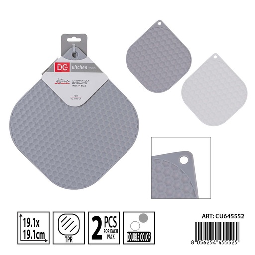 [0240226] Salvamanteles individuales 2 piezas 19.1x19.1 cm DC CASA - Accesorios para la mesa