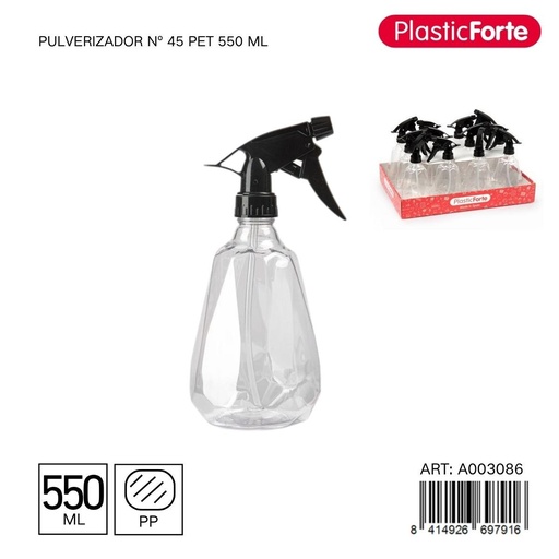 [A003086] Pulverizador de plástico 550 ml DC CASA - Accesorios de cocina