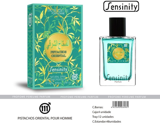 [HYS111] Perfume Pistachos Oriental Pour Homme Sensinity - Fragancia masculina intensa