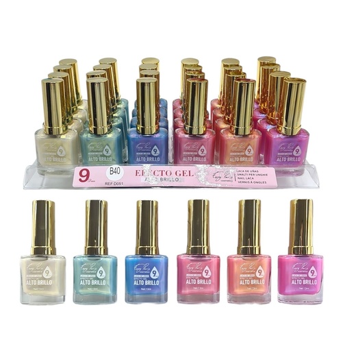 [D051-B40] Laca de uñas 9 días 24/U - Esmalte resistente y de color vibrante