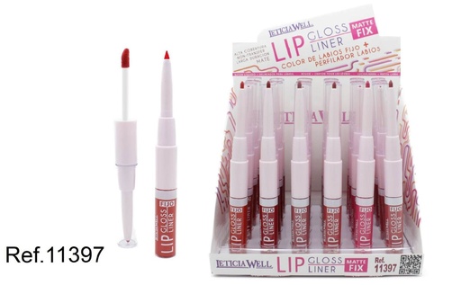[8435433230618] Lipgloss fijo + Perf. Labios Mate FX 24/U 11397 - Larga duración y color intenso