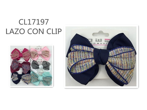 [8428947171973] Lazo con clip  - Accesorios para el cabello y lazos decorativos