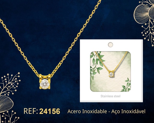 [24156] Collar de acero inoxidable con sobre - Joyería premium y colgantes elegantes