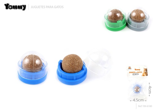 [YM6180]  Bola de hierba gatera 4.5x4 cm - Accesorios para gatos