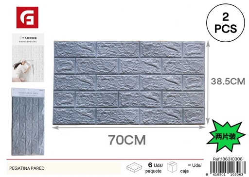 [186310306]  pegatina pared 5mm espuma 70*77cm 2pcs AH02 - Vinilos decorativos