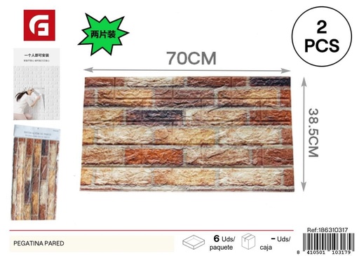 [186310317]  pegatina pared 5mm espuma 70*77cm 2pcs AC37 - Vinilos decorativos