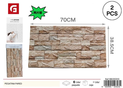 [186310313]  pegatina pared 5mm espuma 70*77cm 2pcs AC04 - Vinilos decorativos