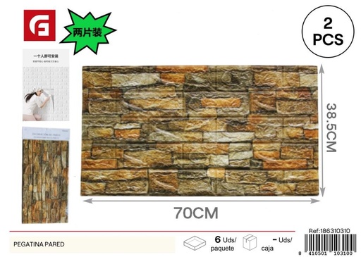 [186310310]  pegatina pared 5mm espuma 70*77cm 2pcs AC01 - Vinilos decorativos
